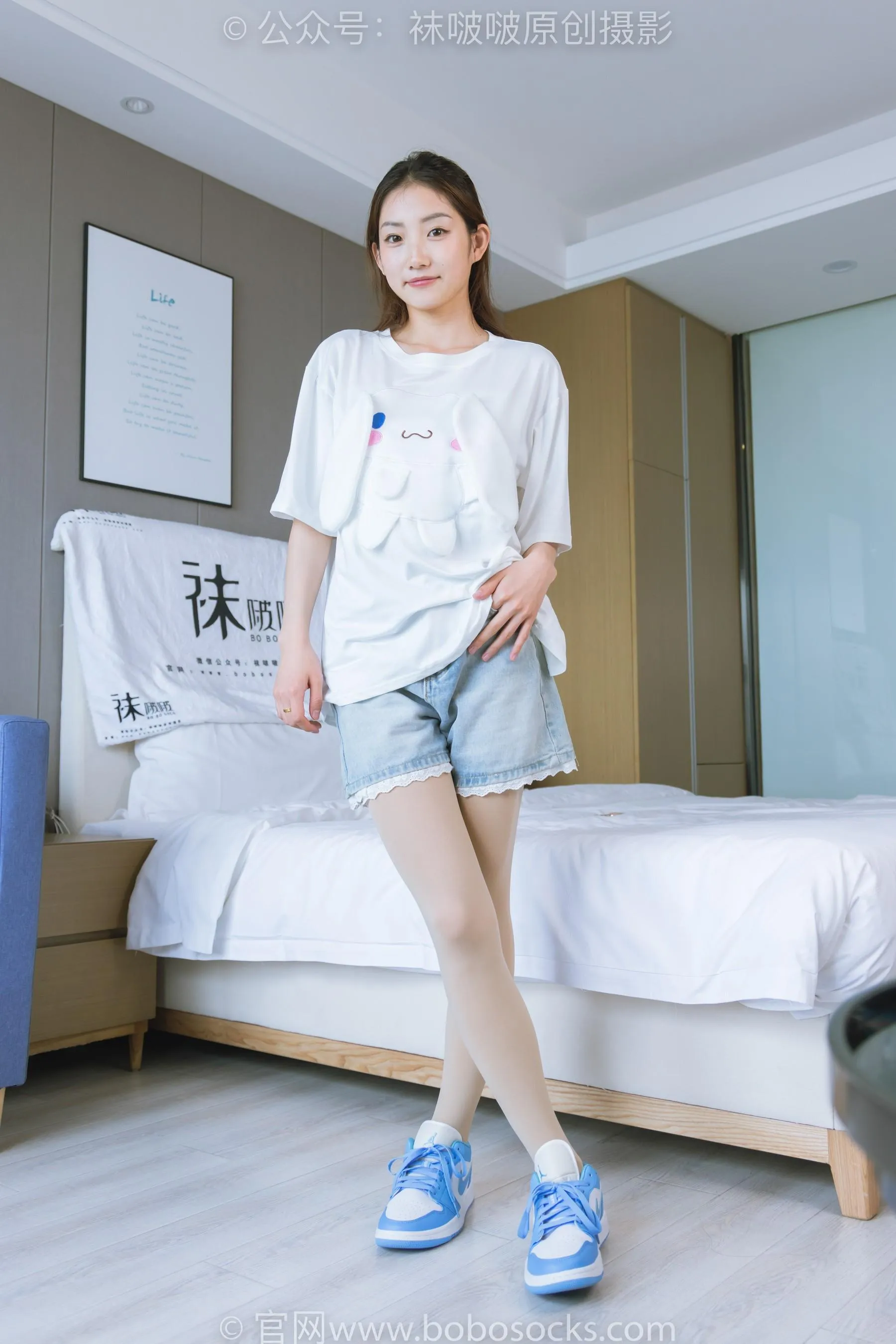 [BoBoSocks袜啵啵]NO.228 小沫-板鞋、厚肉丝、裸足 [90P]插图5